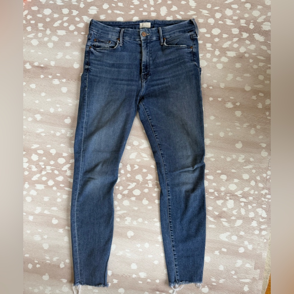 Mother the Looker Ankle Fray Jeans in Groovin’